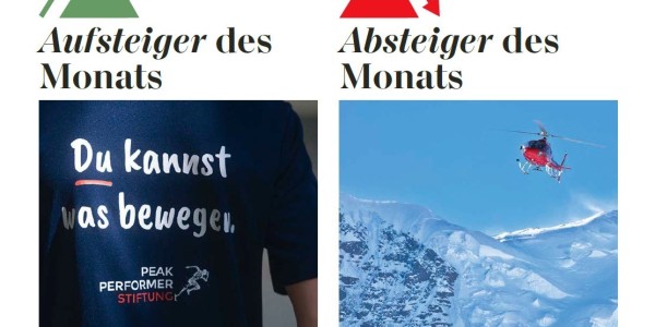 BERGSTEIGER Magazin 10/24 - Peak Performer Stiftung als Aufsteiger des Monats