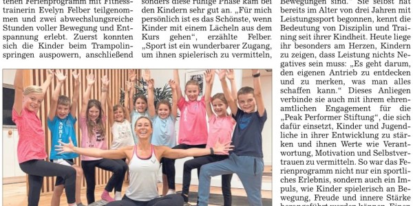 Landauer Zeitung / Vilstaler Zeitung - Auspowern und entspannen 